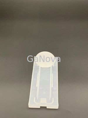 Flacher Kantenwinkel 16 mm gemusterte Vorderseite des Saphirsubstrats
