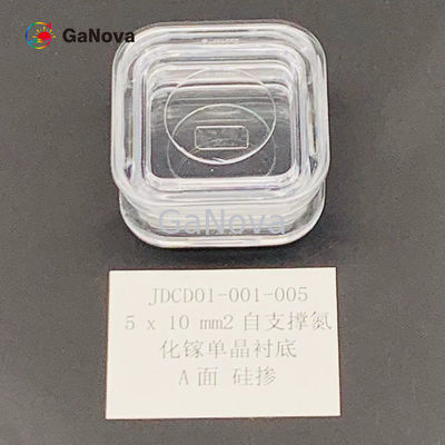 Ein-Gesicht 5*10mm2 UNO-lackierte n-artige freistehende einzelne Kristallsubstrat GaN Widerstandskraft &lt; 0,05 Ω·cm-Starkstromgerät/Laser