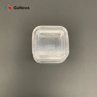 Ein-Gesicht 5*10mm2 UNO-lackierte Si-artigen freistehenden GaN Single Crystal Substrate Resistivity &gt; 10 ⁶ Ω·Cm Rf-Gerät-Oblate