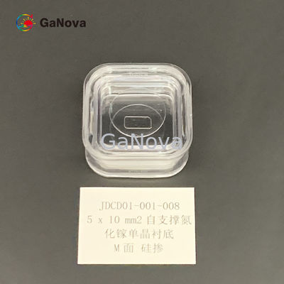 M-Gesicht 5*10mm2 UNO-lackierte N-artigen freistehenden GaN Single Crystal Substrate Resistivity &lt; 0,05 Ω·cm-Starkstromgerät/Laser