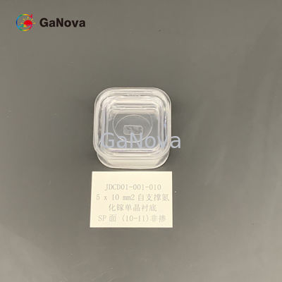 5*10mm2 SP-Gesicht 10-11 Nicht-Doped-N-Typ frei stehendes GaN-Einkristallsubstrat 0,1 Ω·cm Widerstand für Stromgerät