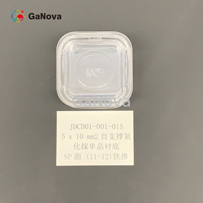 SP-Gesicht 5*10mm2 (11-12) UNO-lackierte Si-artigen freistehenden GaN Single Crystal Substrate Resistivity &gt; 10 ⁶ Ω·Cm Rf-Gerät