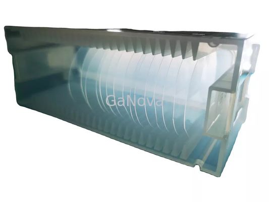 Ein spiegelpolierter Saphir-Wafer mit planer Oberflächenausrichtung, EPI-fähig