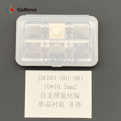 Fläche 10*10.5mm2 GaN Single Crystal Substrate C (0001) weg vom Winkel in Richtung zur M-Achse 0,35 ±0.15°